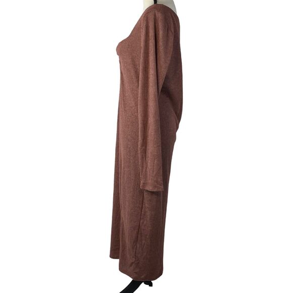 INC International Concept X-Large Midi Sweater Dress Long Sleeve Sweetheart Neck - Picture 6 of 10